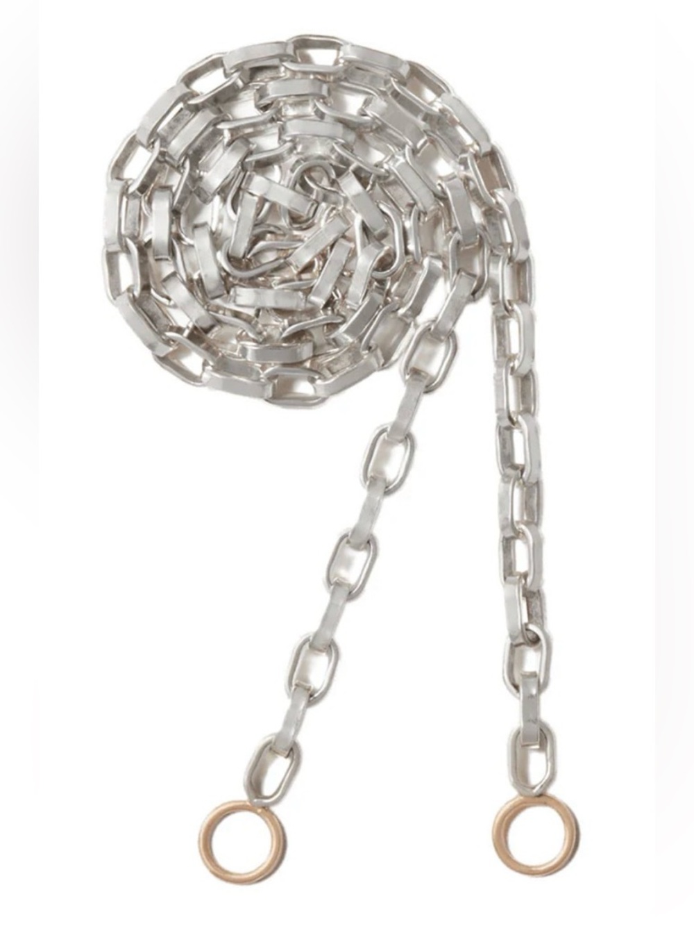 Marla Aaron Biker Chain Necklace in Polished Silver